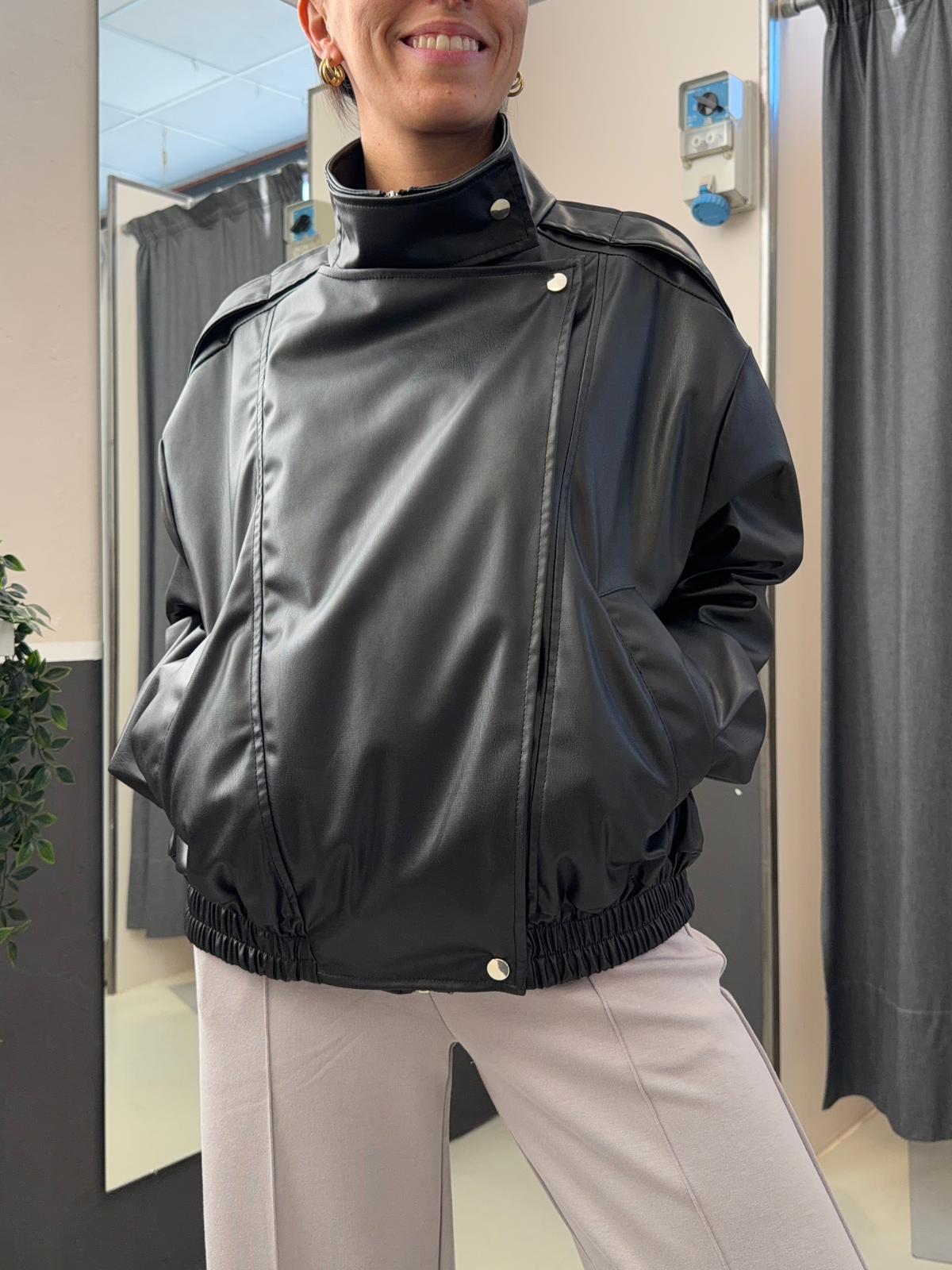 bomber eco-pelle TAB1047NERO VICOLO