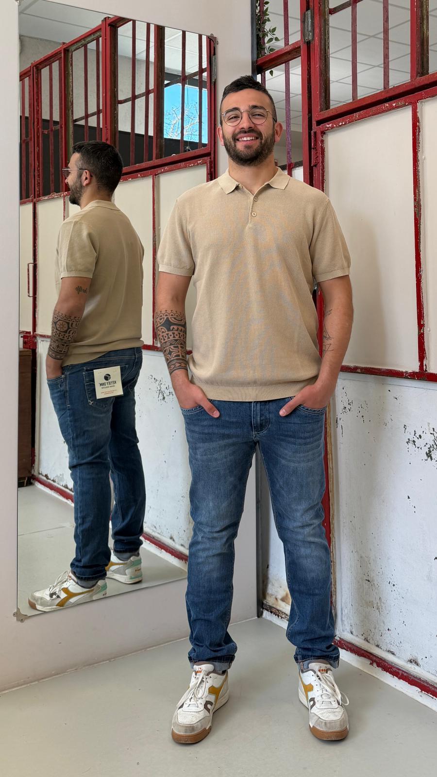 slim fit 04387/12/16DENIM SCURO KEYJEY