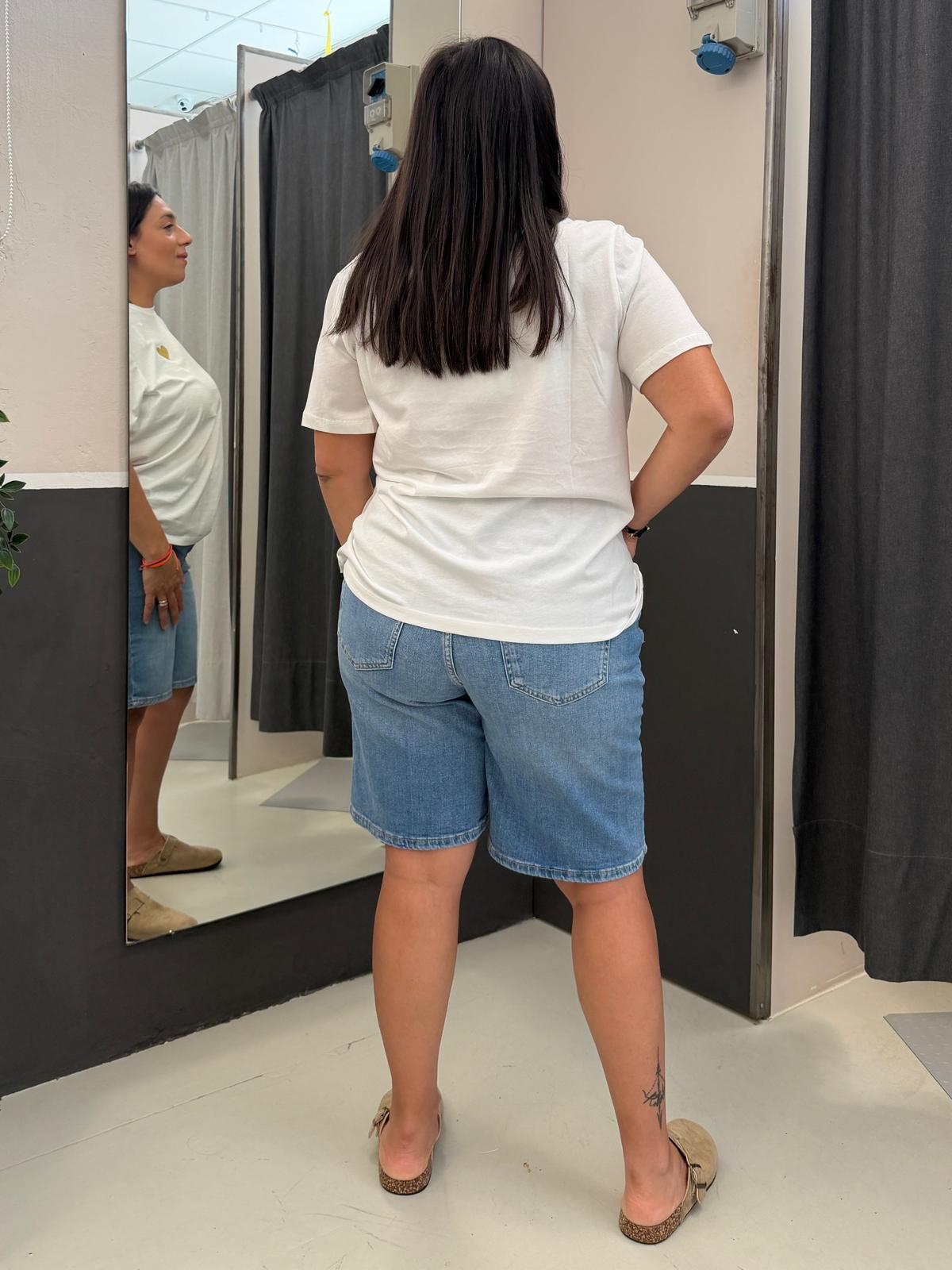 bermuda wide legs CARSONNYDENIM CHIARO ONLY CARMAKOMA