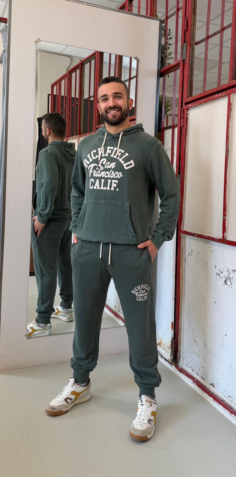 garzata con cappuccio RVE6FP031041VERDE RICHFIELD