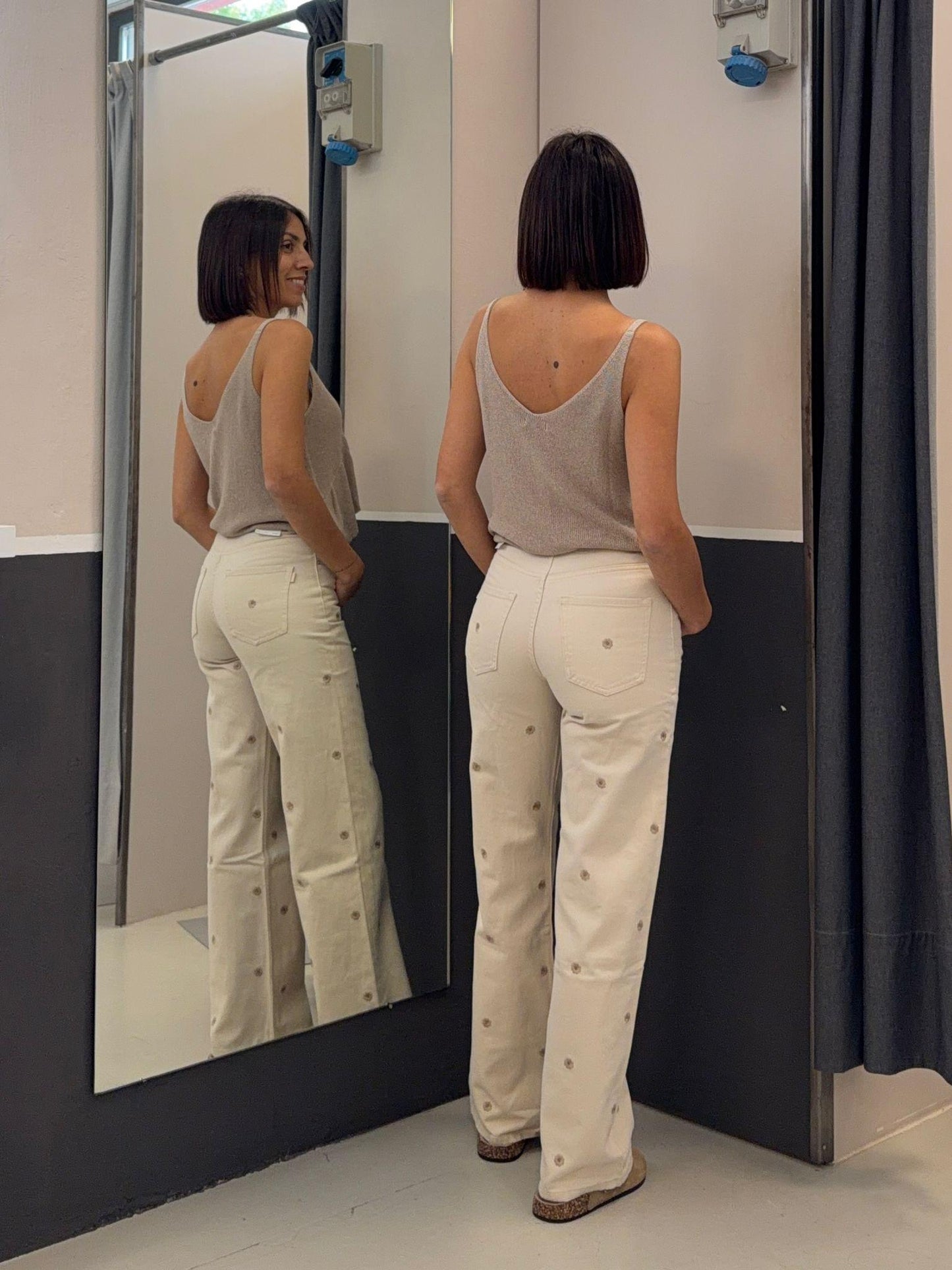 wide legs con ricami BONNYE_63152 TIFFOSI
