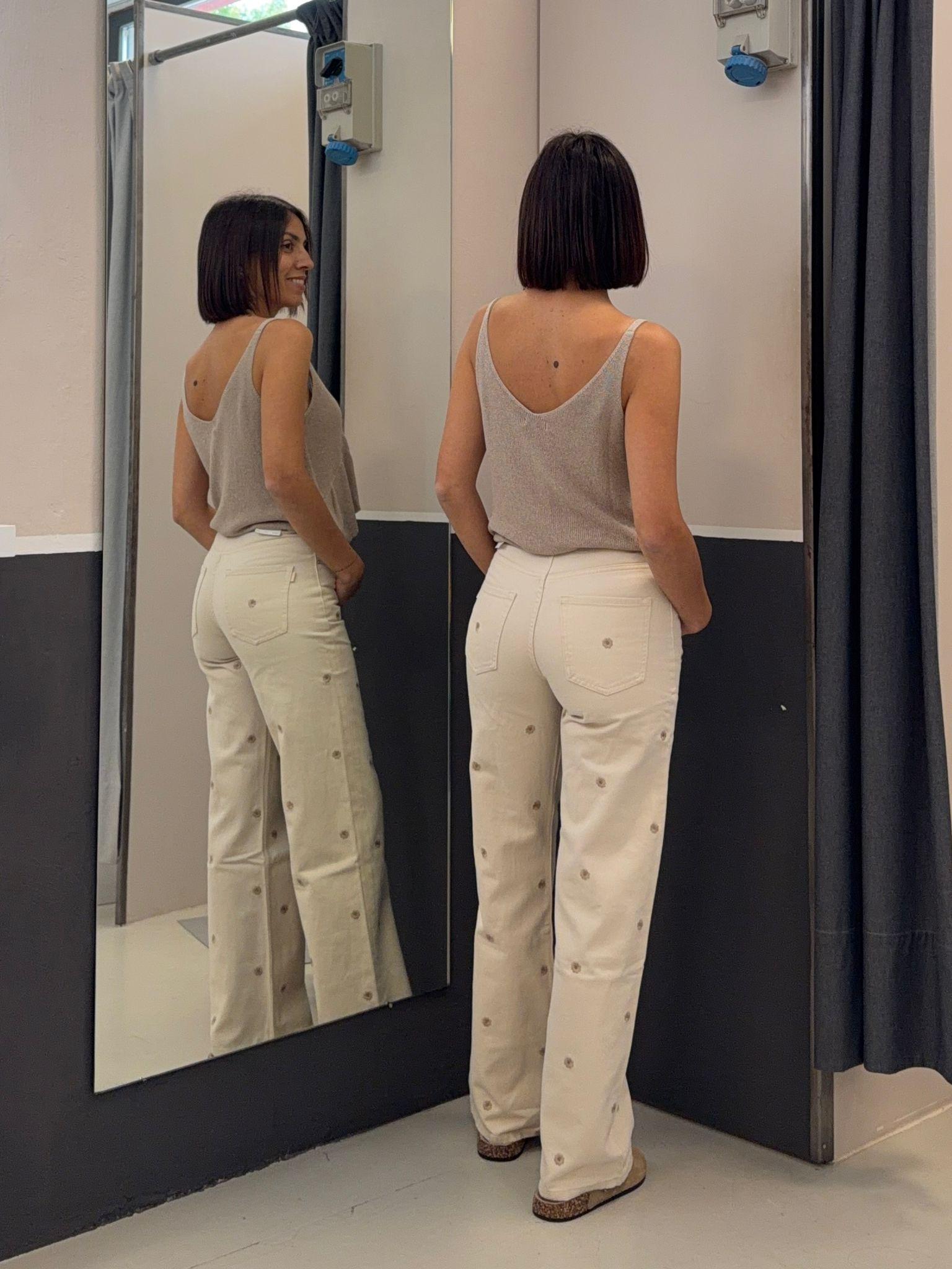 wide legs con ricami BONNYE_63152 TIFFOSI