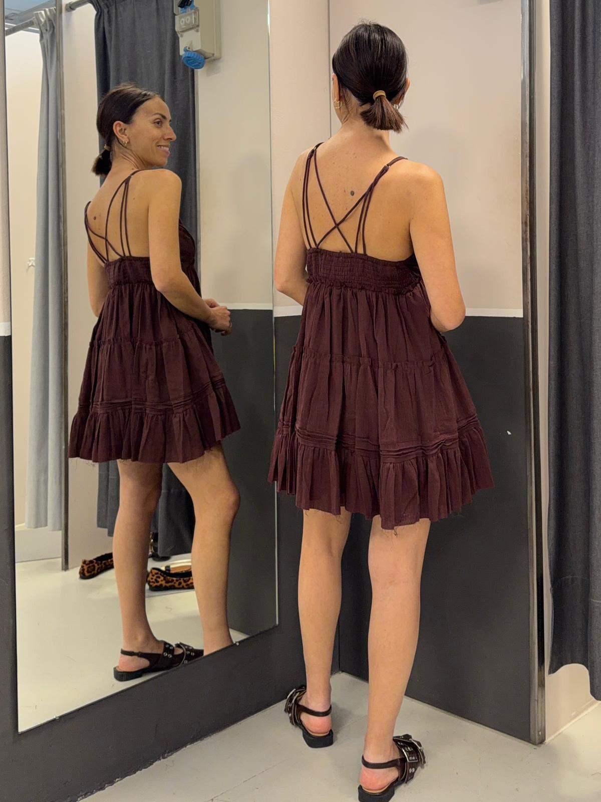 corto a balze IN1771BURGUNDY GLAMOROUS