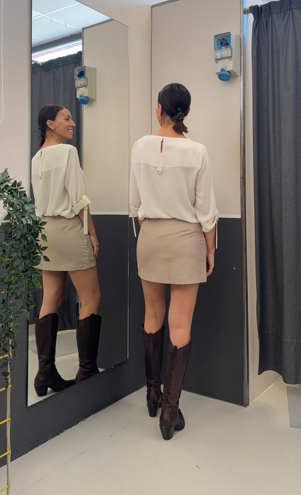 maniche 3/4 F551XBF58CREMA AKé