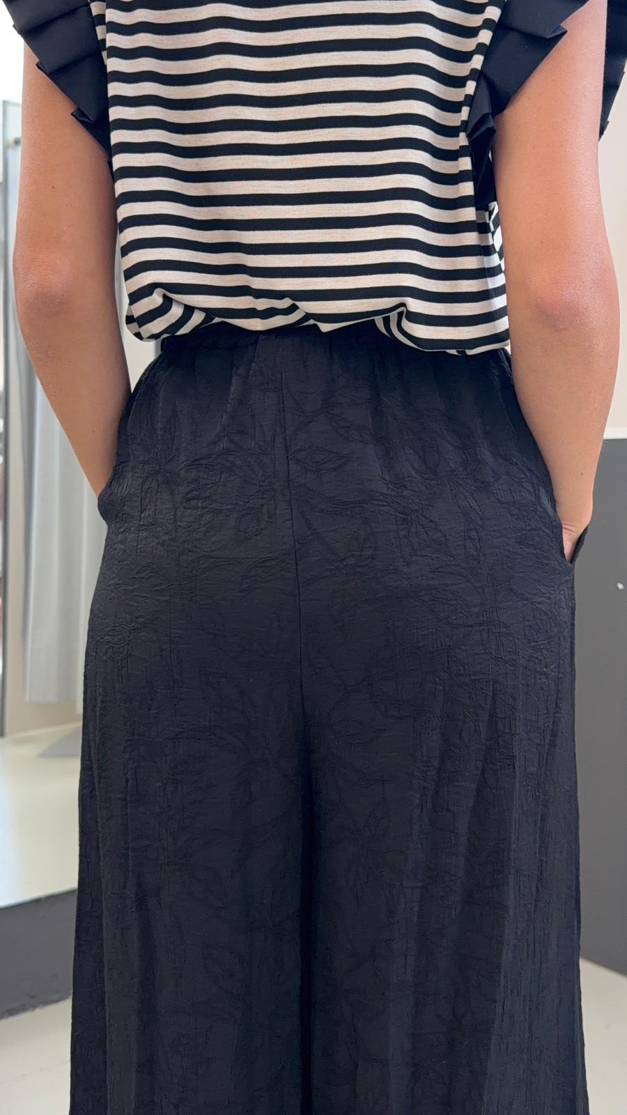 a palazzo ricamato SS157093171590NERO ADORA