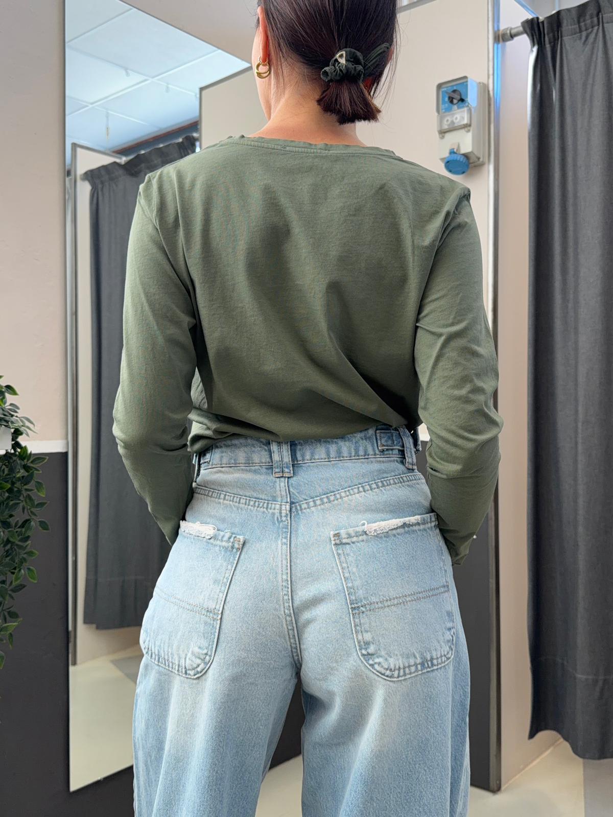 basic maniche lunghe UAB0055MILITARE VICOLO