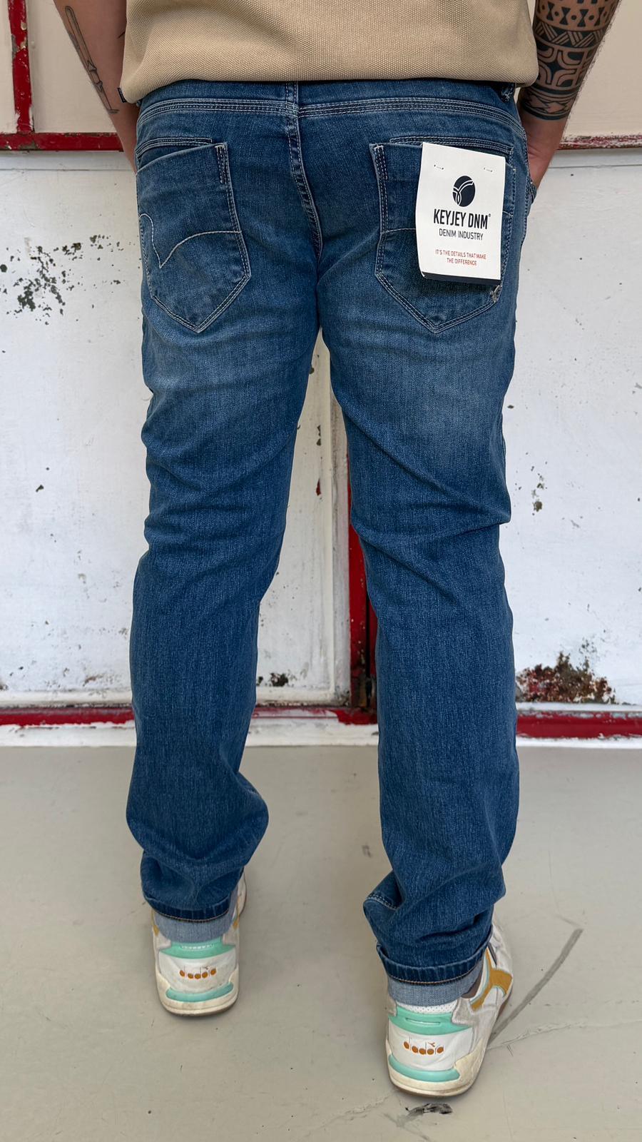 slim fit 04387/12/16DENIM SCURO KEYJEY