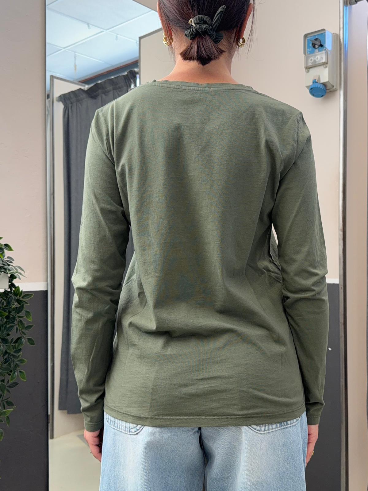 basic maniche lunghe UAB0055MILITARE VICOLO