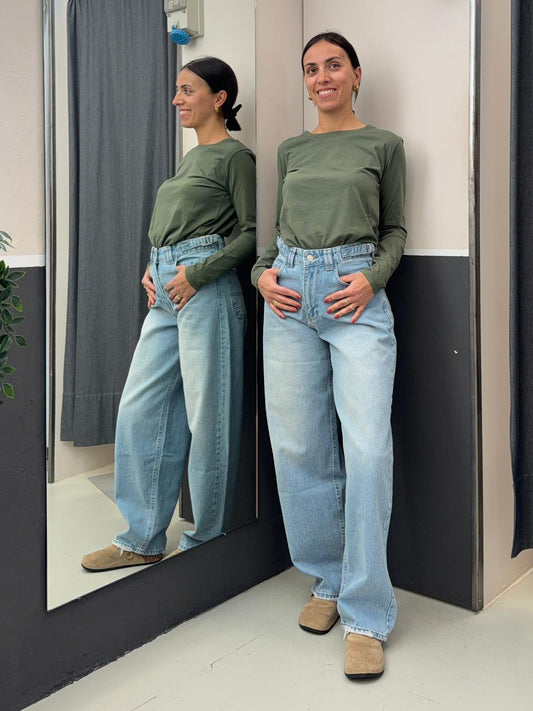 basic maniche lunghe UAB0055MILITARE VICOLO
