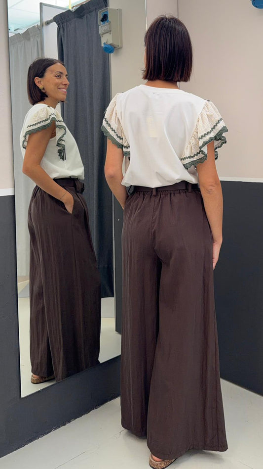 a palazzo 26MP6081MARRONE MISS LOVE