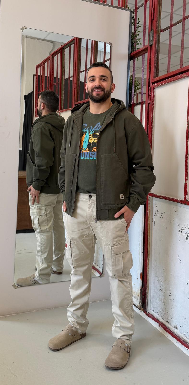 canvas con cappuccio GBB10159-MVERDE SCOUT