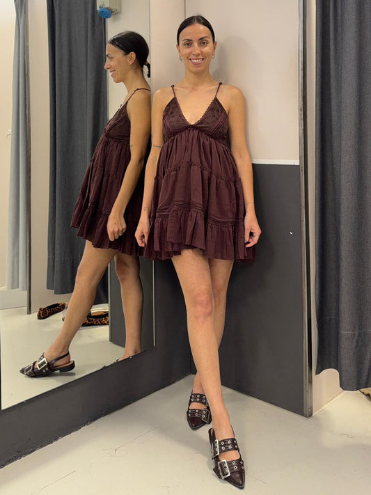 corto a balze IN1771BURGUNDY GLAMOROUS
