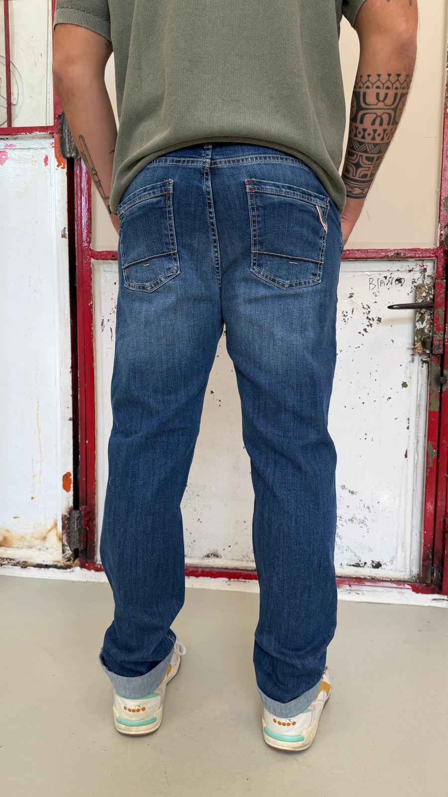 slim fit COURTOISDENIM SCURO X-CAPE