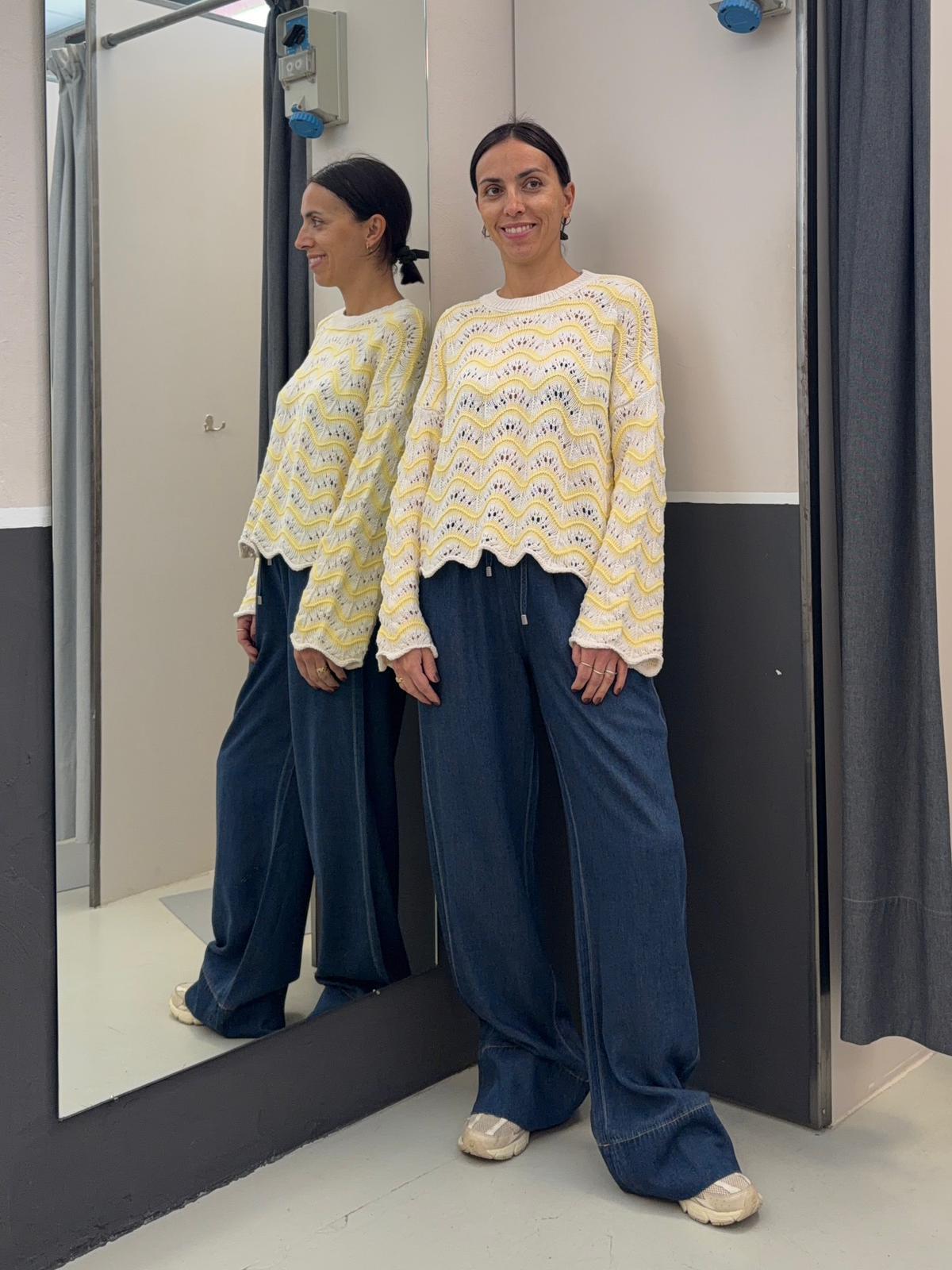 traforata a righe FH10514GIALLO YOU DECIDE