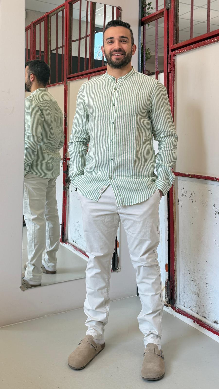 a righe GL7782S-S26VERDE GIANNI LUPO