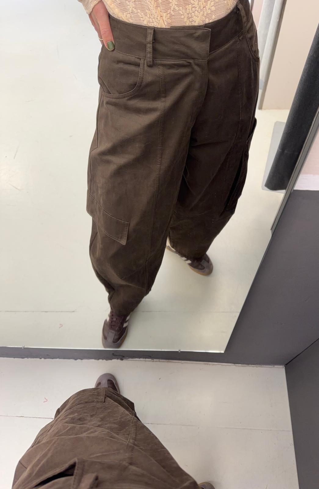 Pantalone balloon cargo KXPA2268MORO KIKISIX