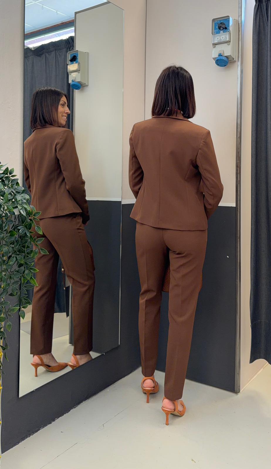 giacca e pantalone F299XBFBELLINATABACCO AKé