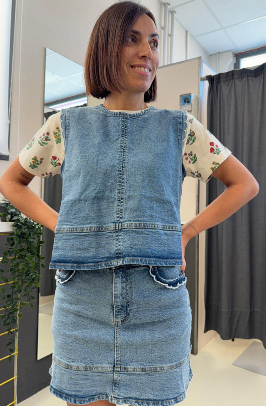 con dettagli 61C/47008JEANS COMPANIA FANTASTICA