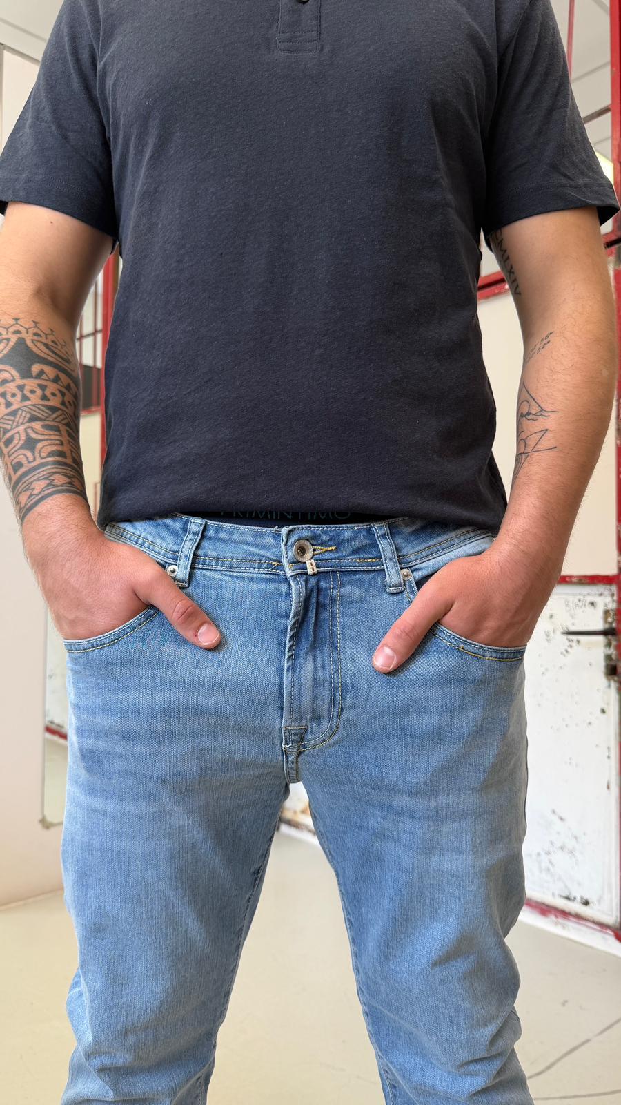 carrot fit 04969/12/31DENIM BLU CHIARO KEYJEY