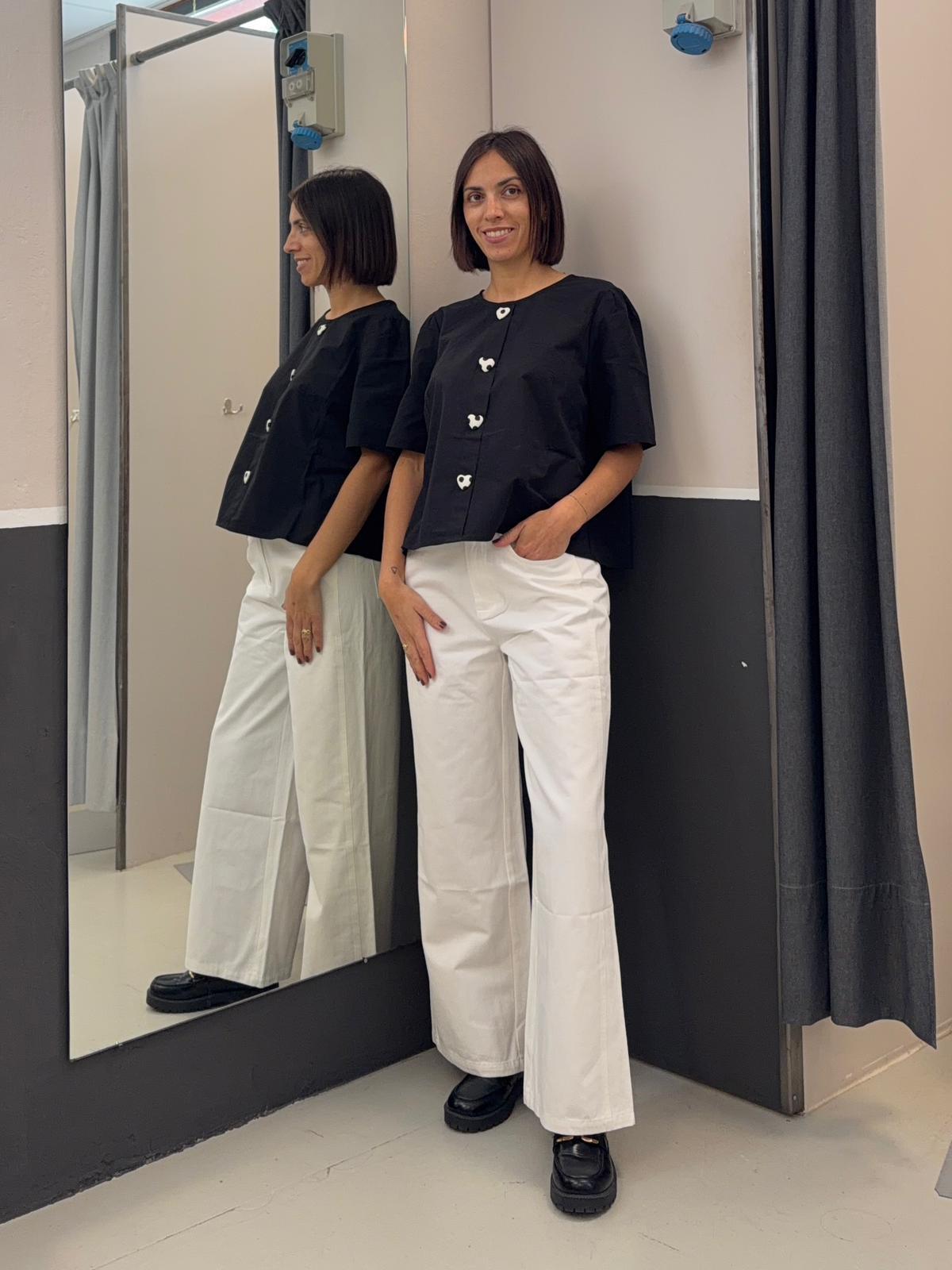 wide legs 62C/11130BIANCO COMPANIA FANTASTICA