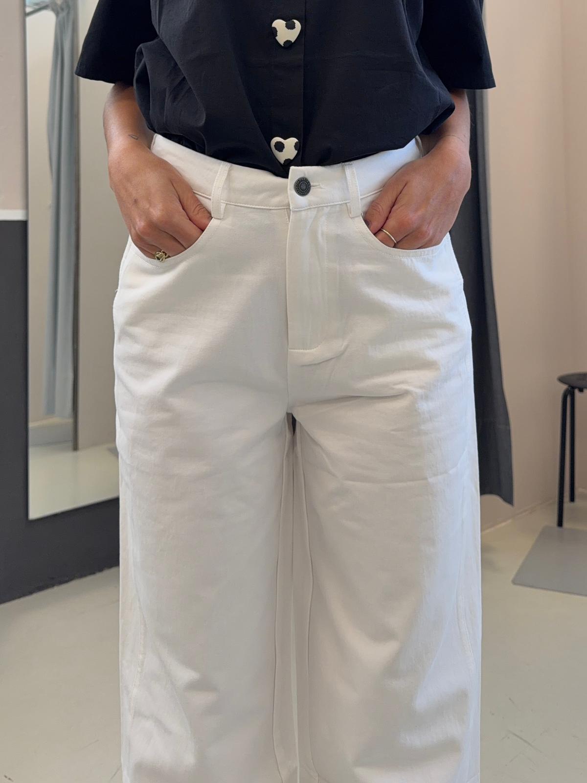 wide legs 62C/11130BIANCO COMPANIA FANTASTICA