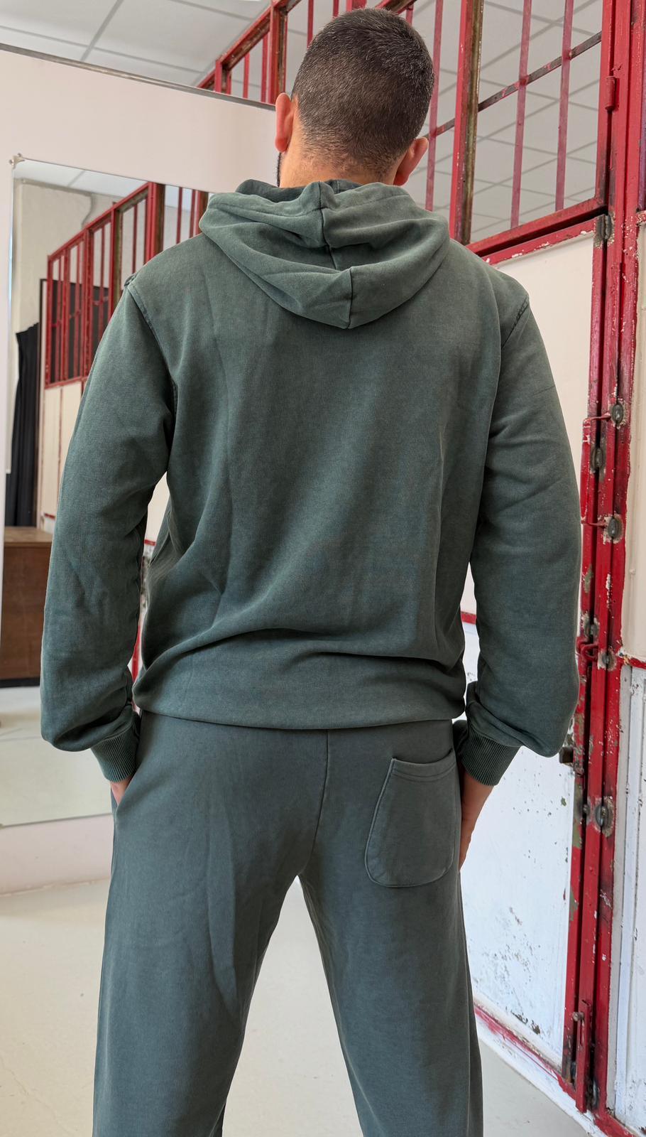 garzata con cappuccio RVE6FP031041VERDE RICHFIELD