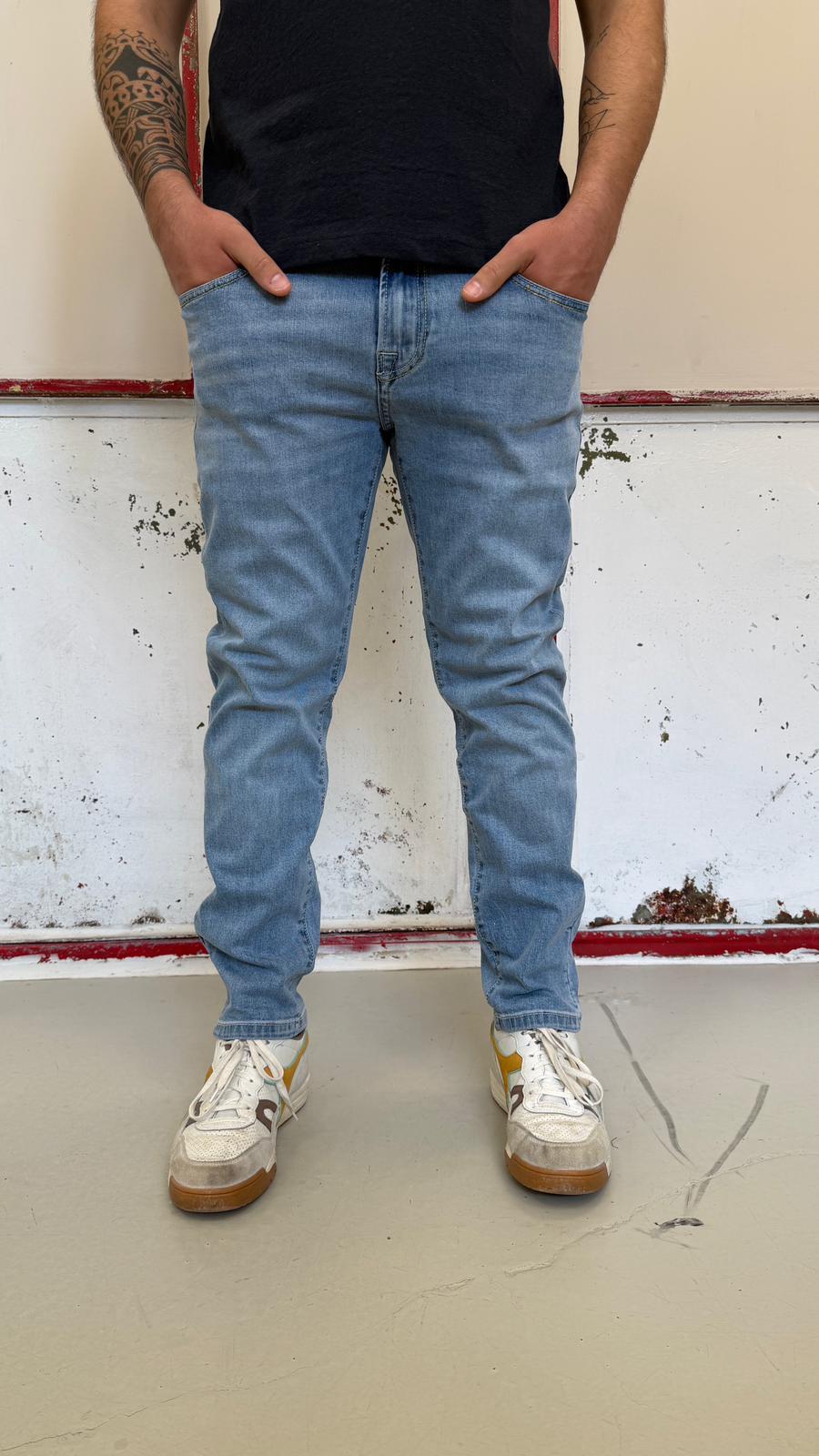 carrot fit 04969/12/31DENIM BLU CHIARO KEYJEY