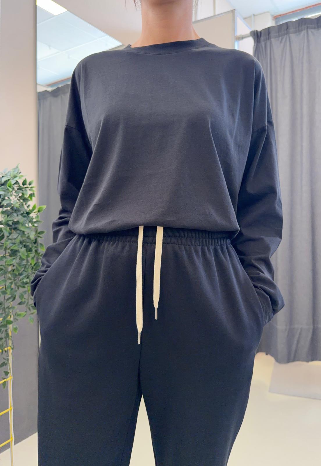 felpa garzato con polsino TAB0438NERO VICOLO