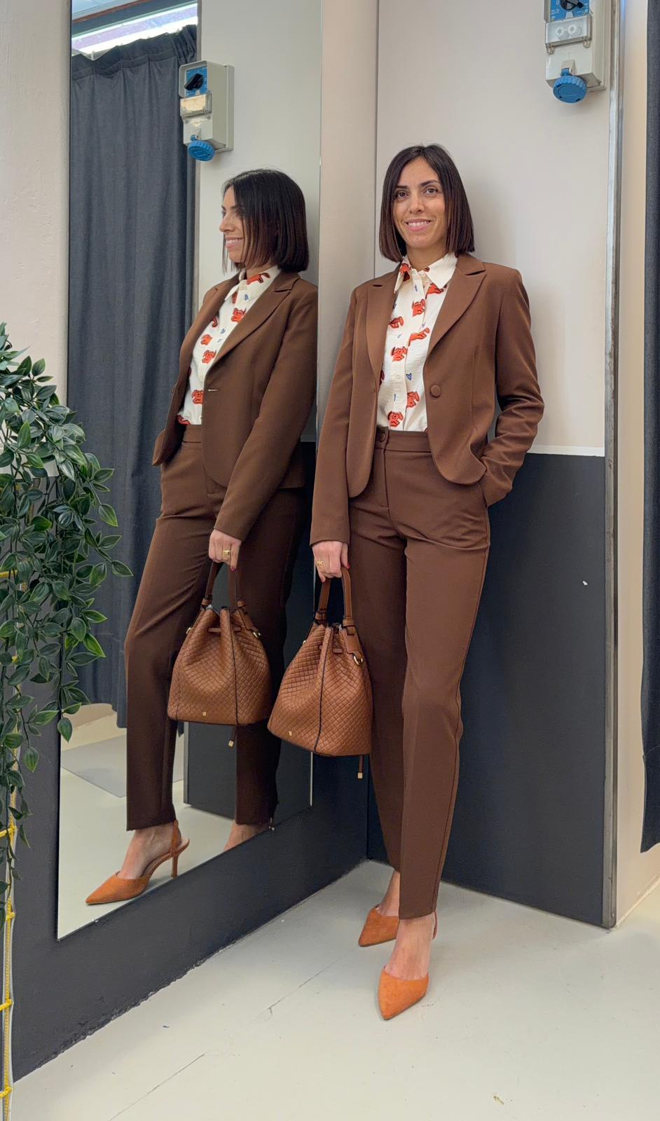 giacca e pantalone F299XBFBELLINATABACCO AKé