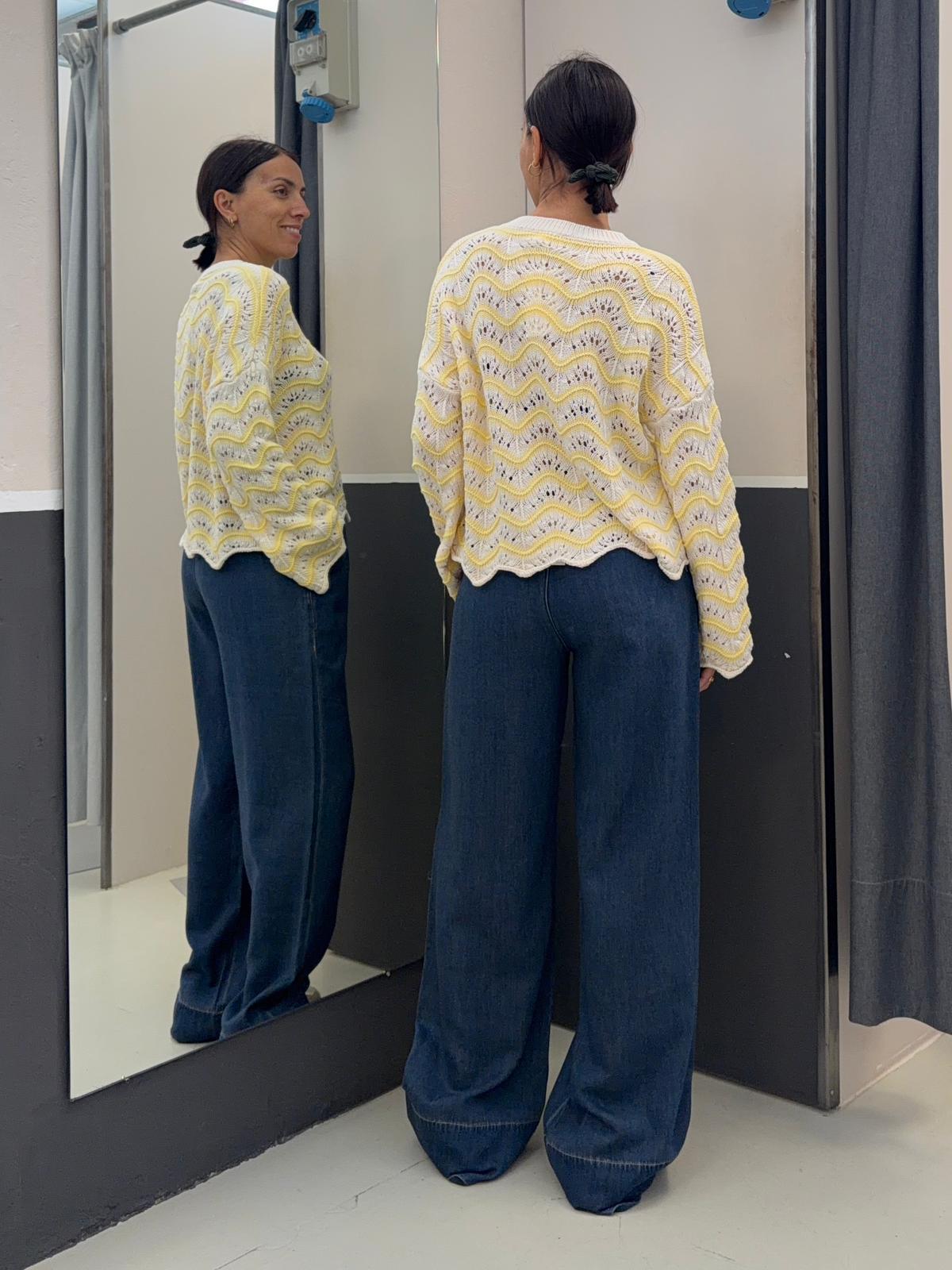 traforata a righe FH10514GIALLO YOU DECIDE