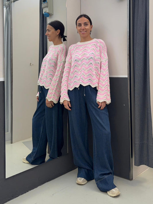 traforata a righe FH10514ROSA YOU DECIDE