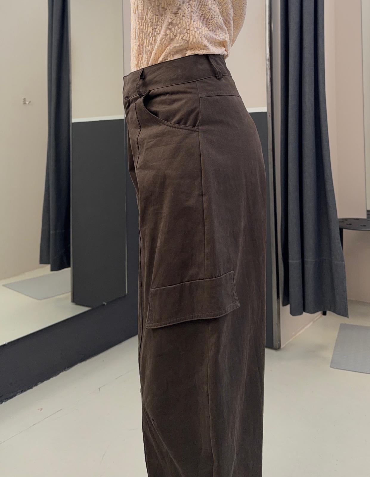 Pantalone balloon cargo KXPA2268MORO KIKISIX
