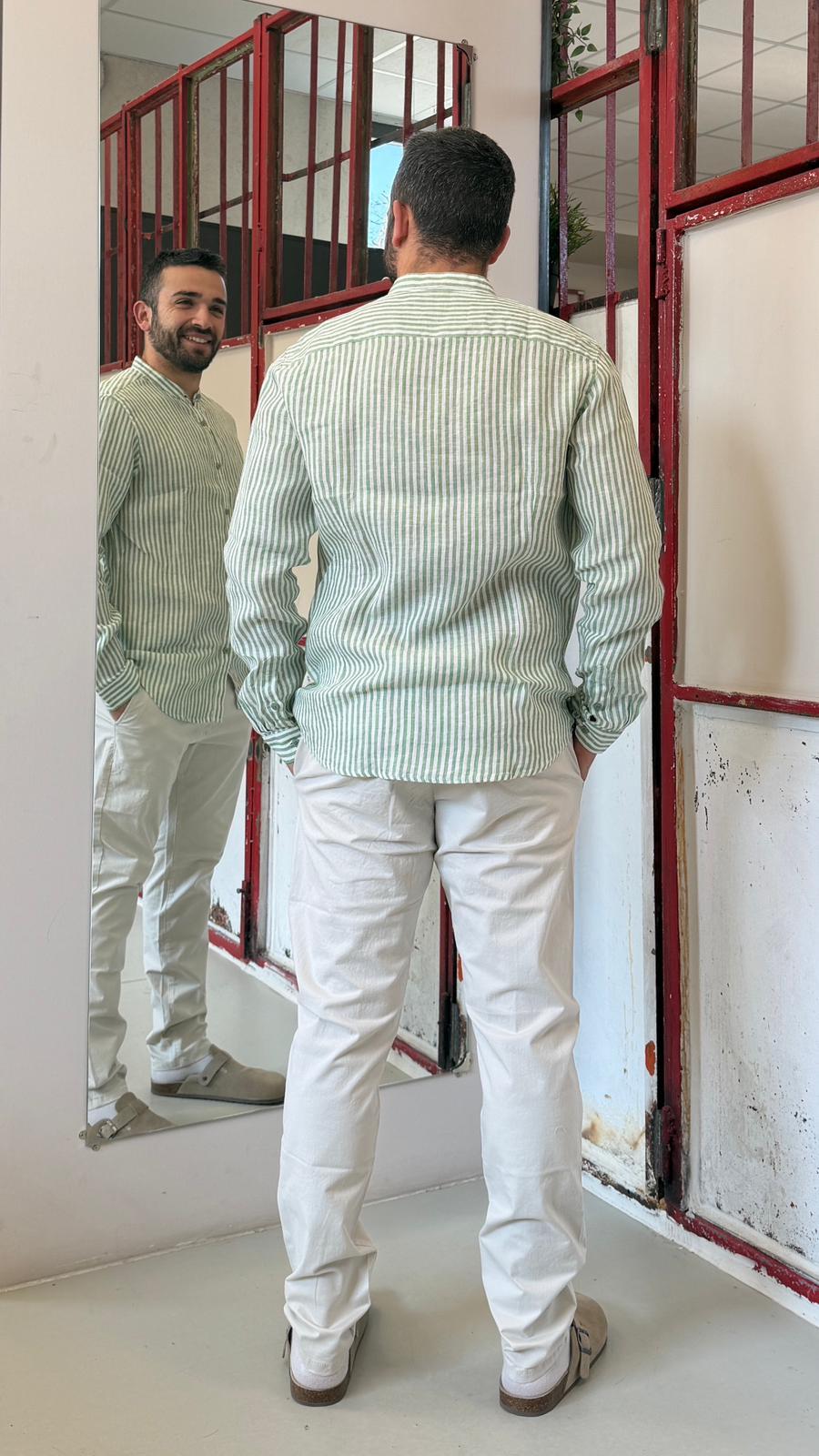 a righe GL7782S-S26VERDE GIANNI LUPO