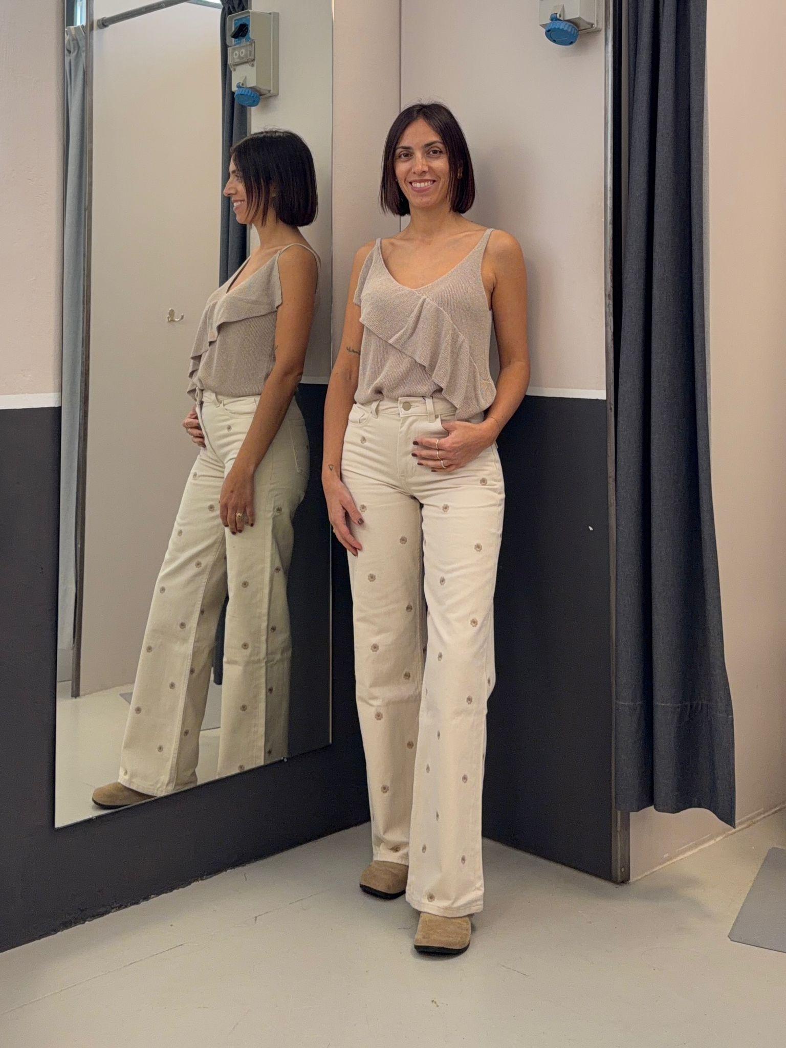 wide legs con ricami BONNYE_63152 TIFFOSI