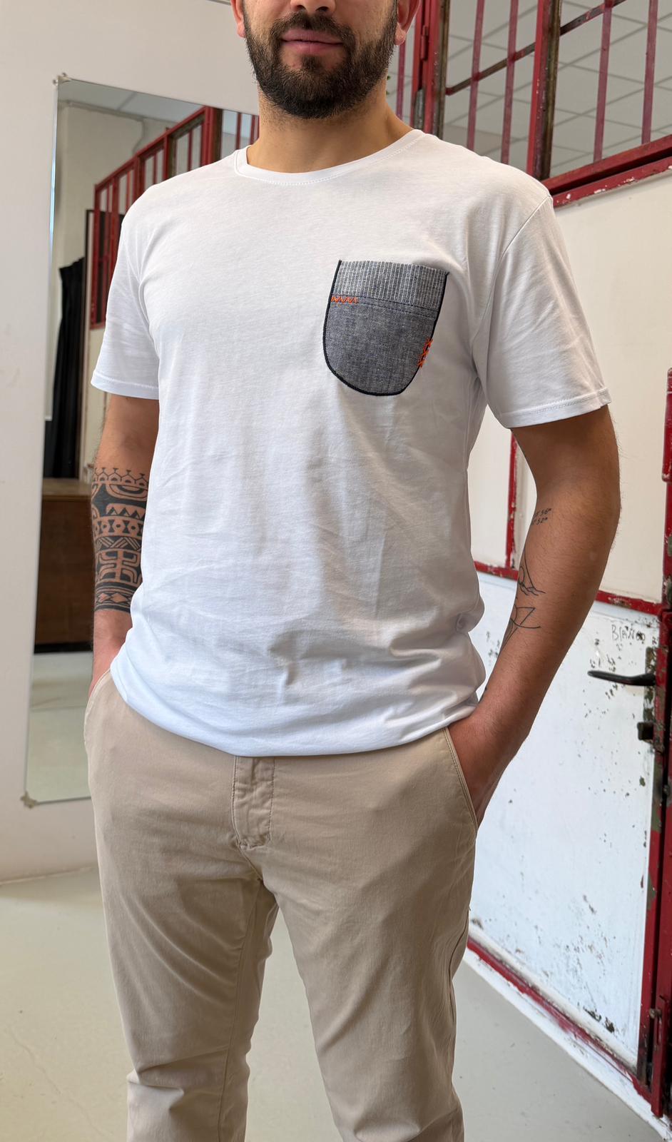 a manica corta TUTAGOLDBIANCO/DENIM X-CAPE