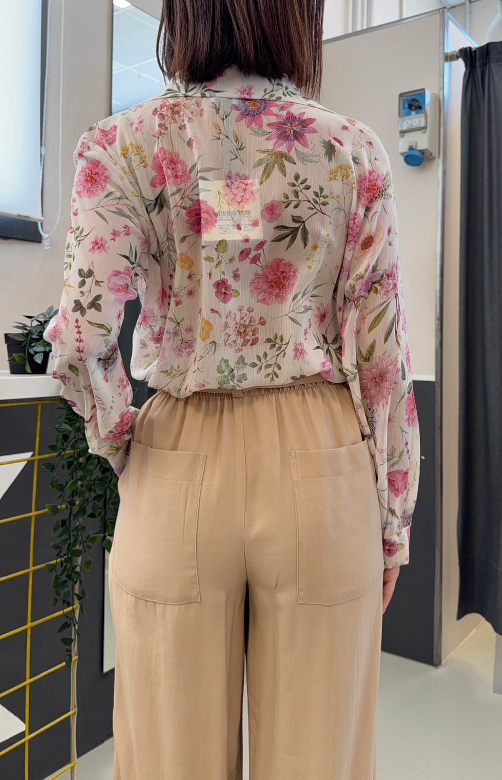 stampa floreale 26MP13661YXFZECRU MISS LOVE