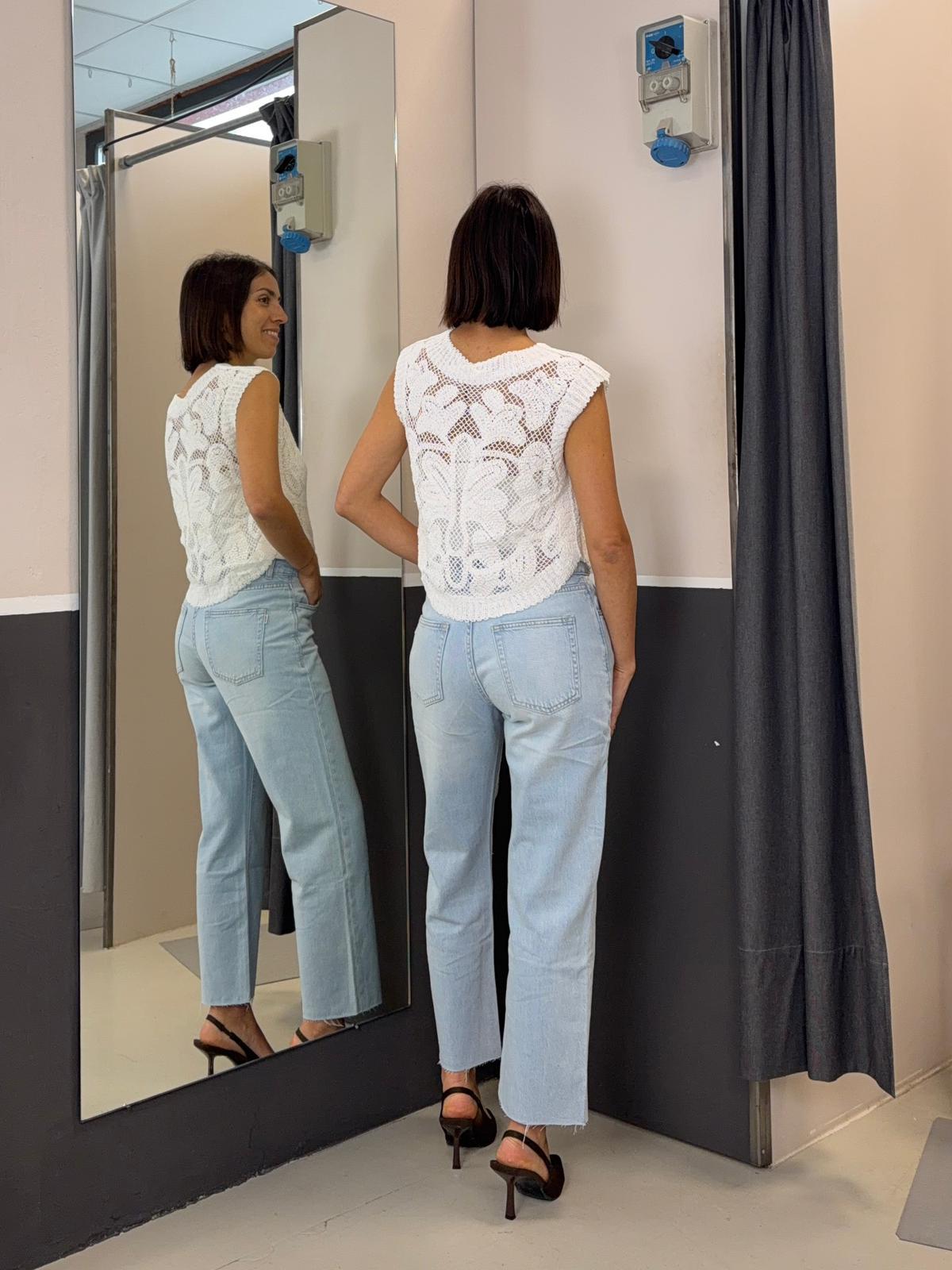 ad uncinetto KA7518BIANCO GLAMOROUS