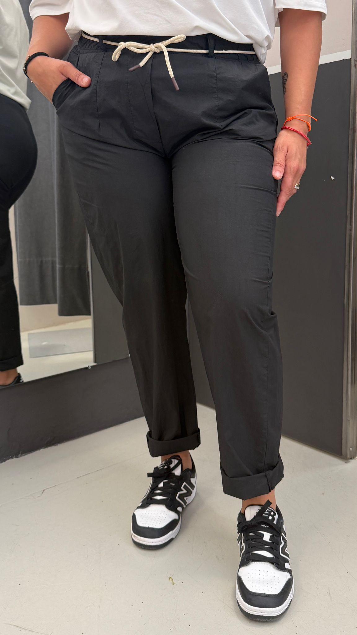 con elastico in vita P26RU210NERO DEJAVU