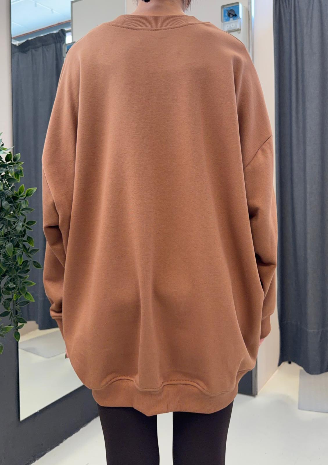garzata oversized TAB0566TABACCO VICOLO
