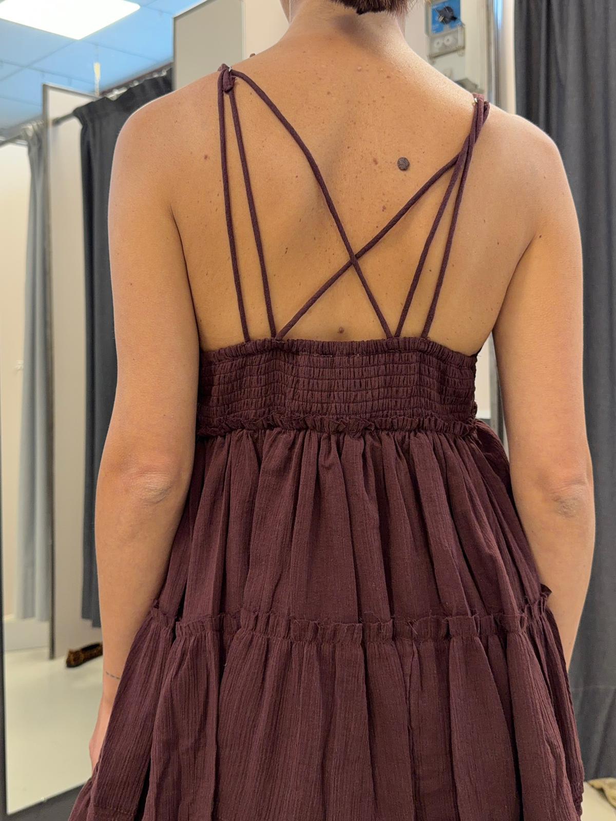 corto a balze IN1771BURGUNDY GLAMOROUS