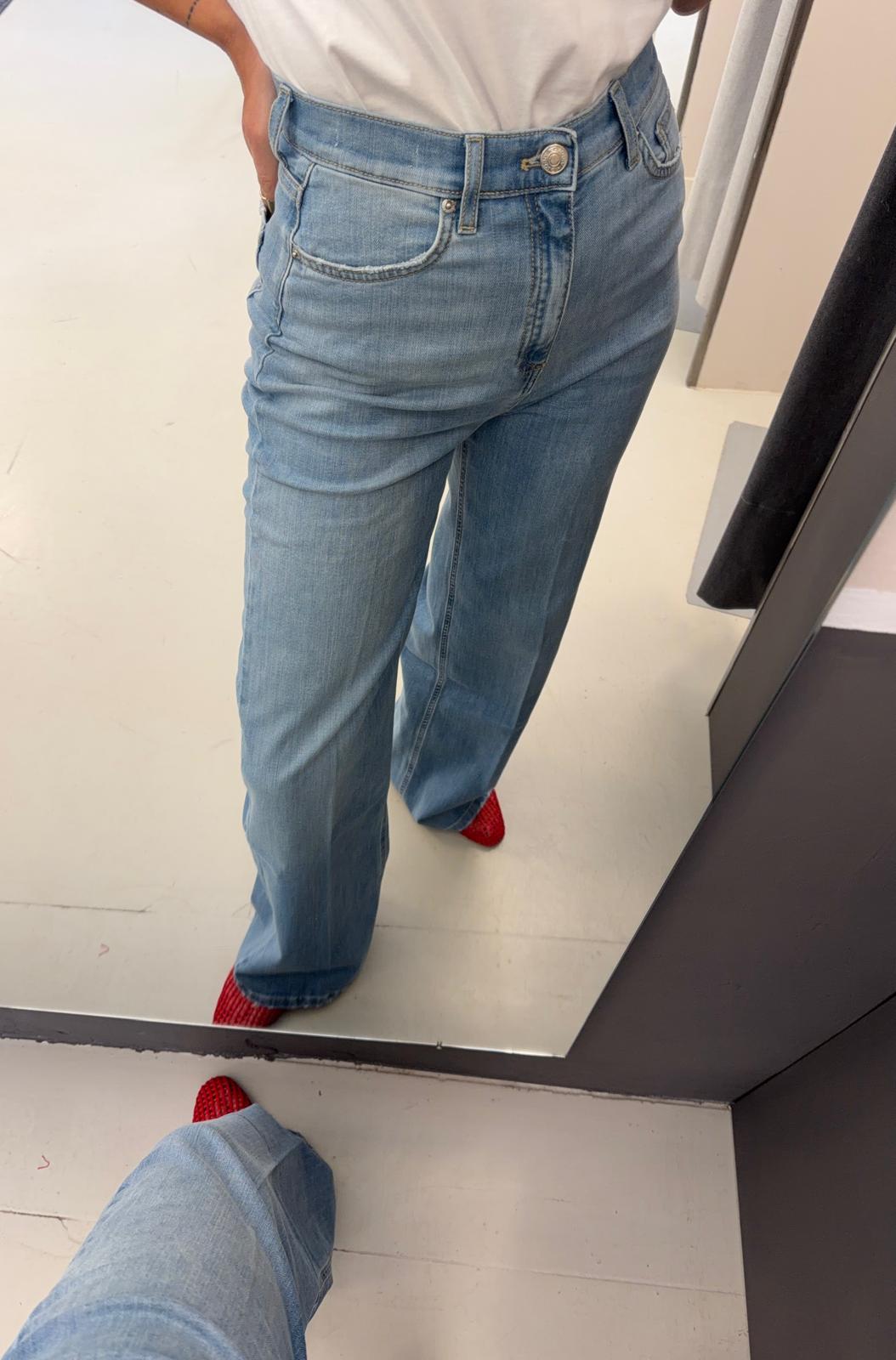 wide legs DAB5341DENIM CHIARO VICOLO
