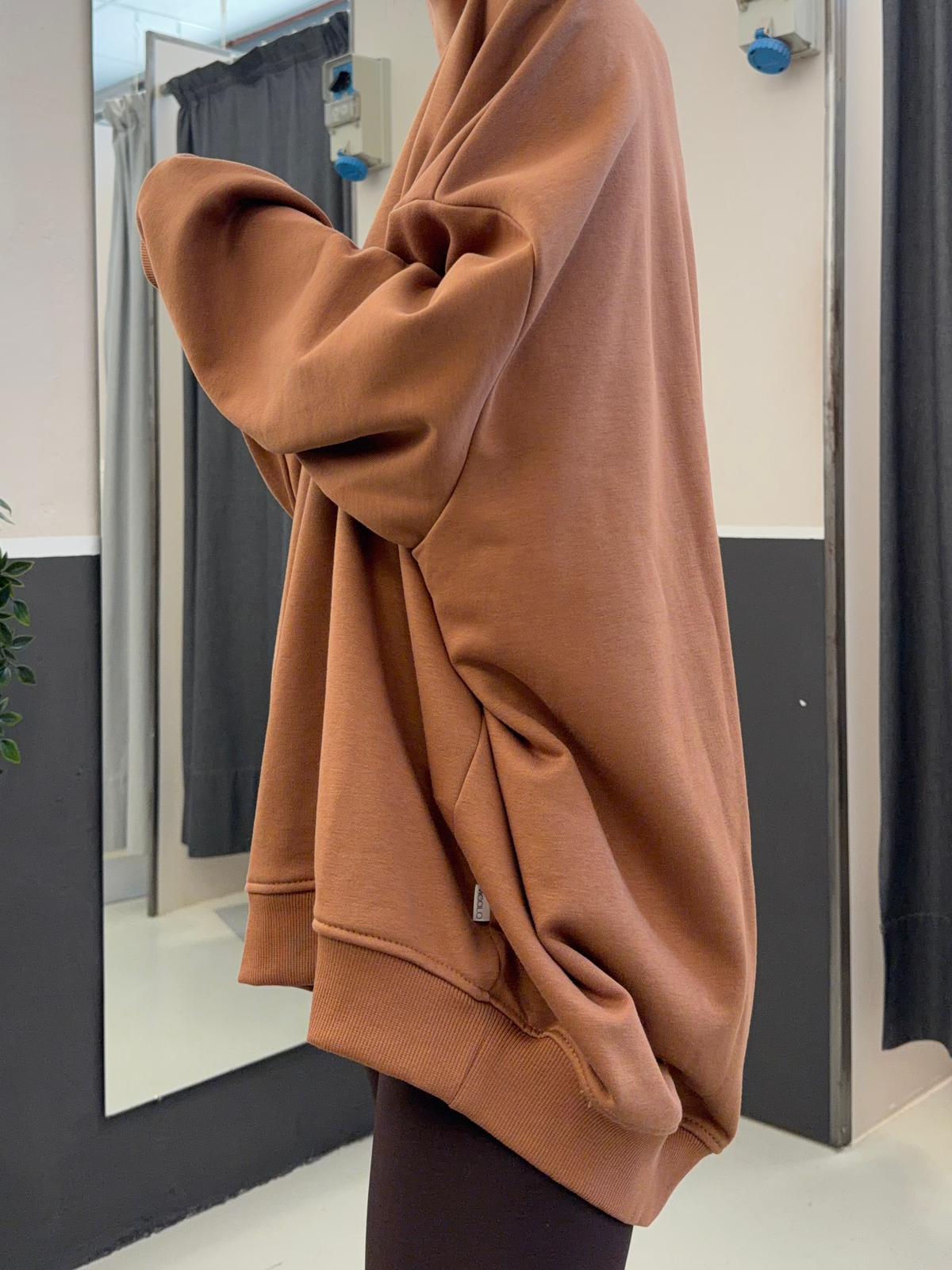 oversize a girocollo TAB0440TABACCO VICOLO