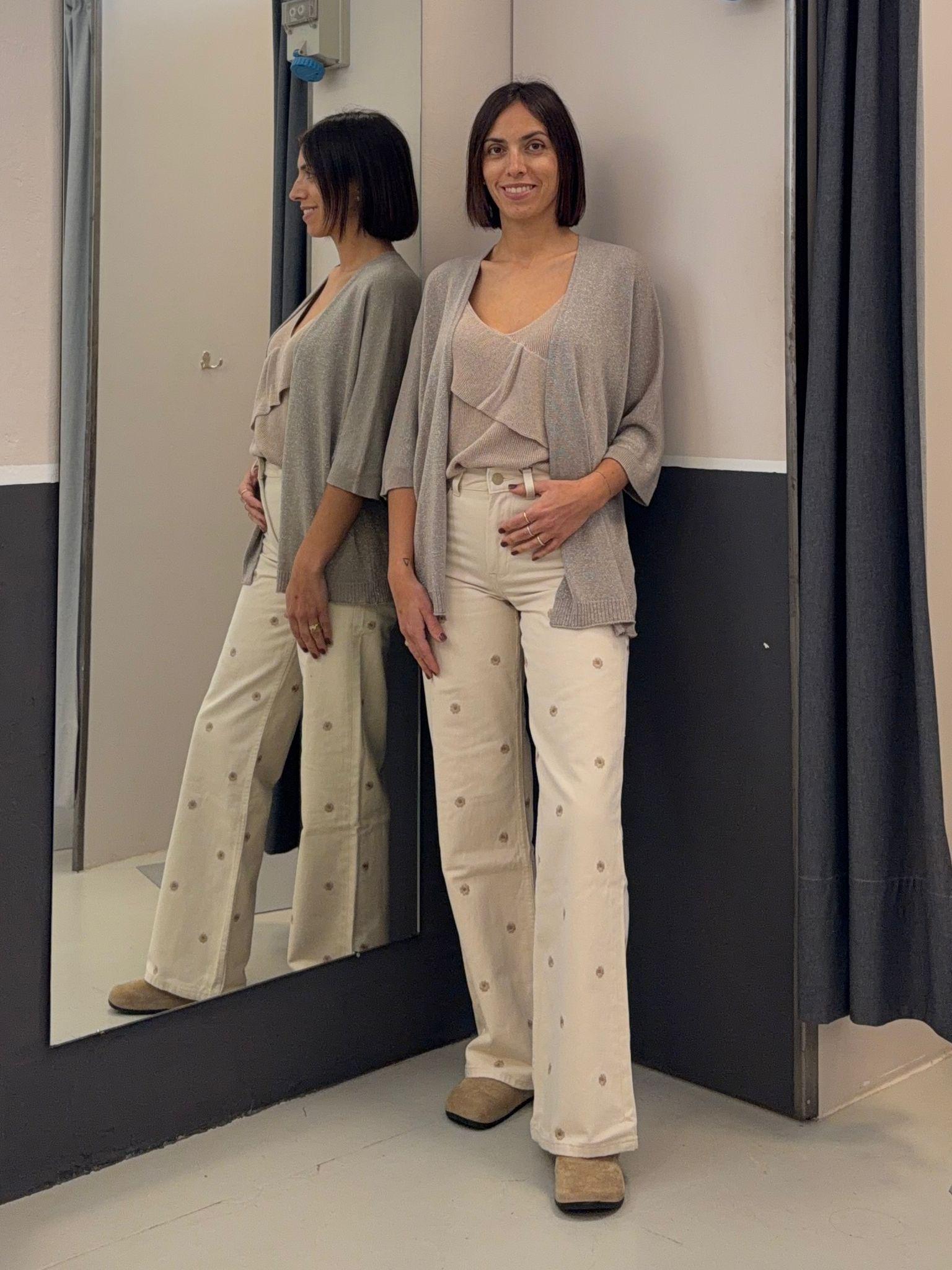 wide legs con ricami BONNYE_63152 TIFFOSI
