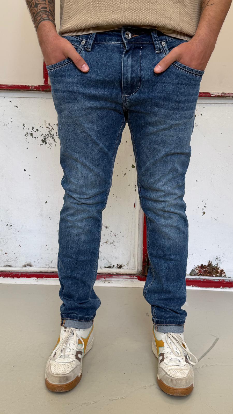 slim fit 04387/12/16DENIM SCURO KEYJEY