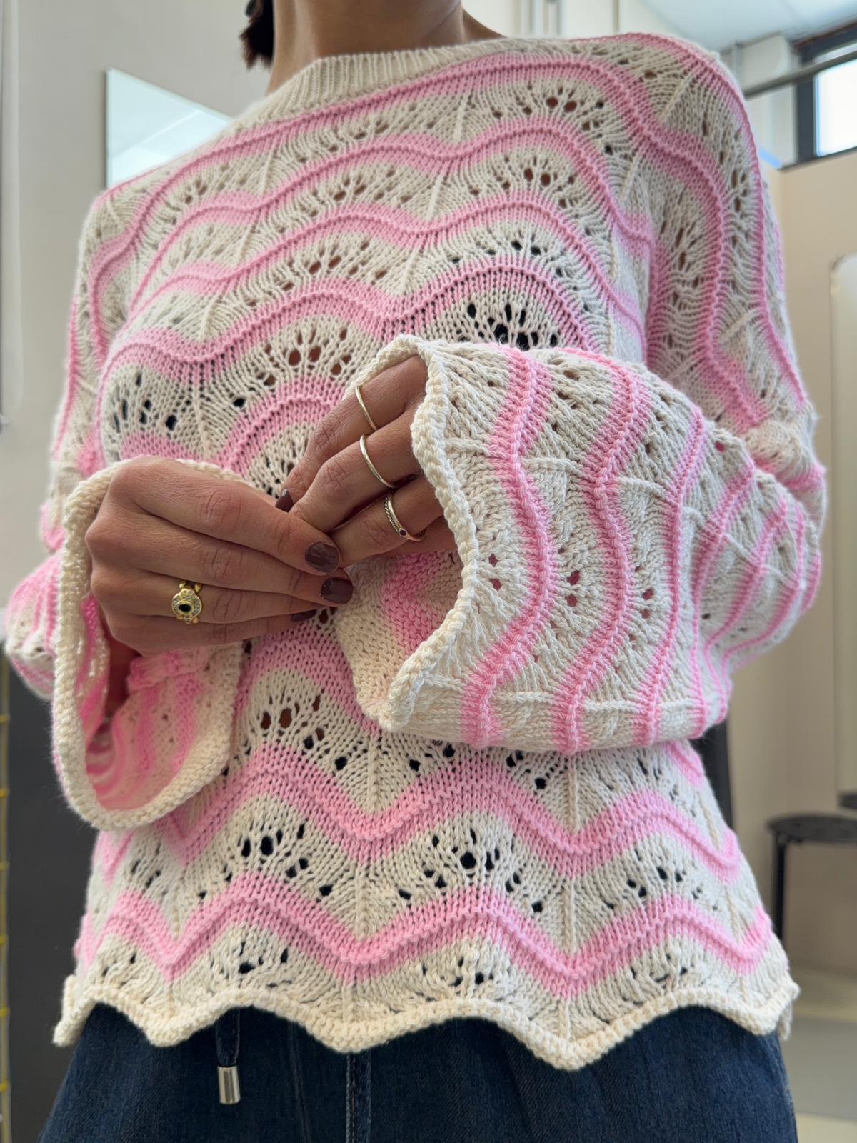 traforata a righe FH10514ROSA YOU DECIDE