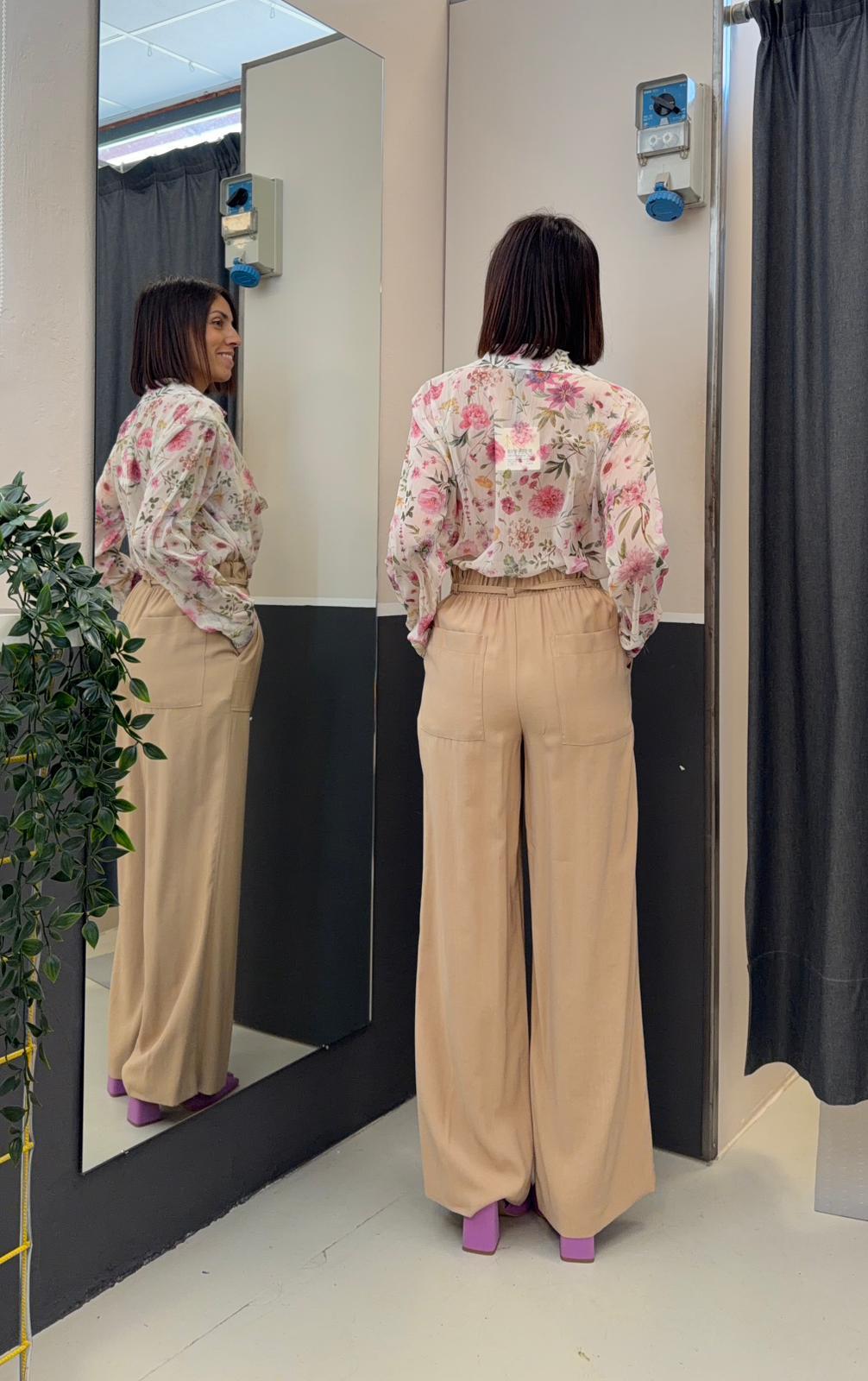 stampa floreale 26MP13661YXFZECRU MISS LOVE