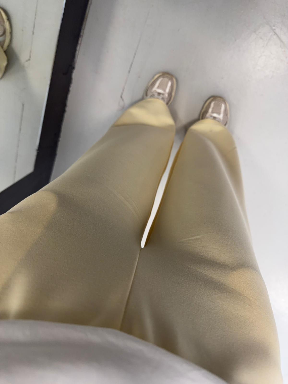 pantalone felpa largo con elastico in vita 26MP11203KQCGIALLO MISS LOVE