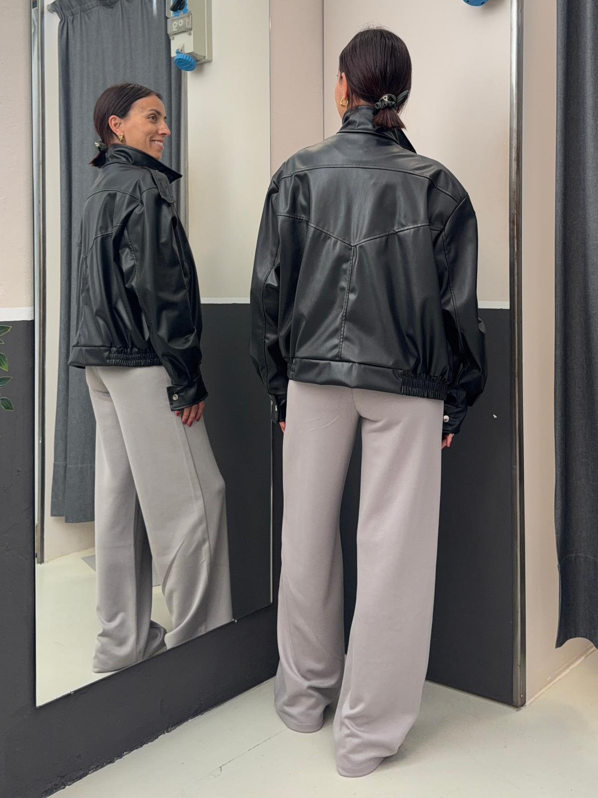 bomber eco-pelle TAB1047NERO VICOLO