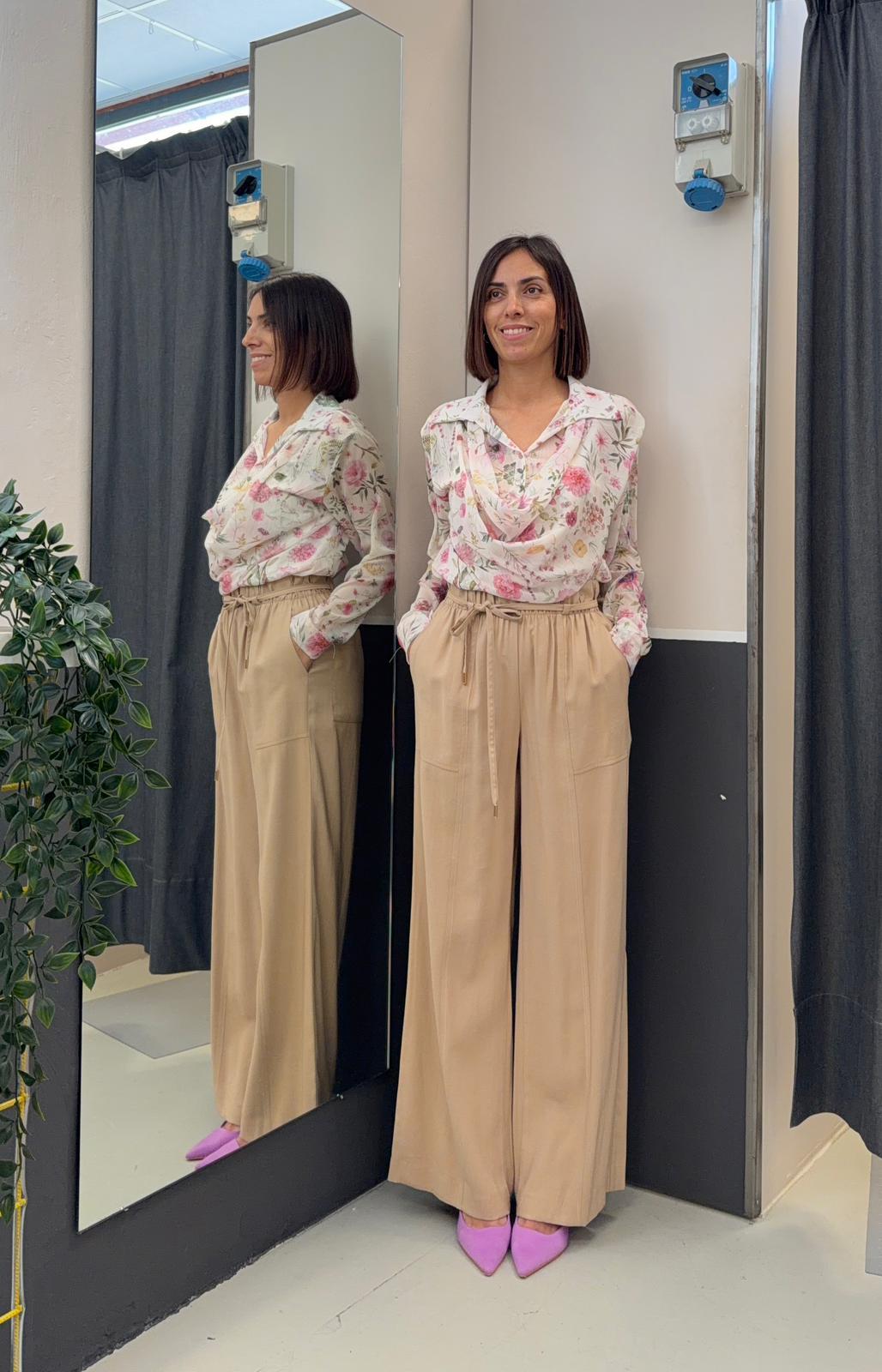 stampa floreale 26MP13661YXFZECRU MISS LOVE